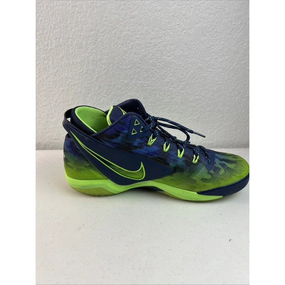 NIKE Zoom Field General FTBL Navy/Lime Green 654859-430 sz 12‎